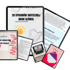 E-book "20 sposobów skutecznej nauki słówek" + 2 Bonusy